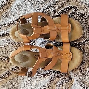 Dr. Scholl's Candid tan strappy sandals